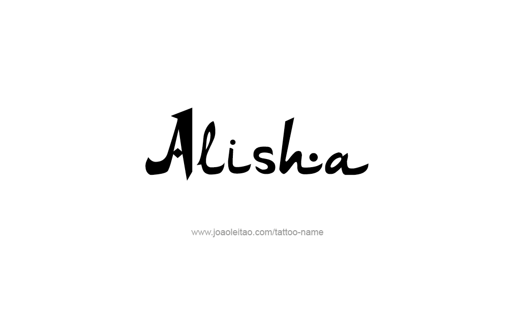 Tattoo Design  Name Alisha   