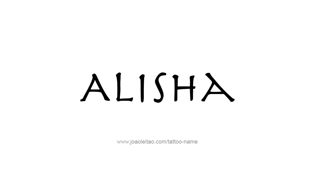 Tattoo Design  Name Alisha   