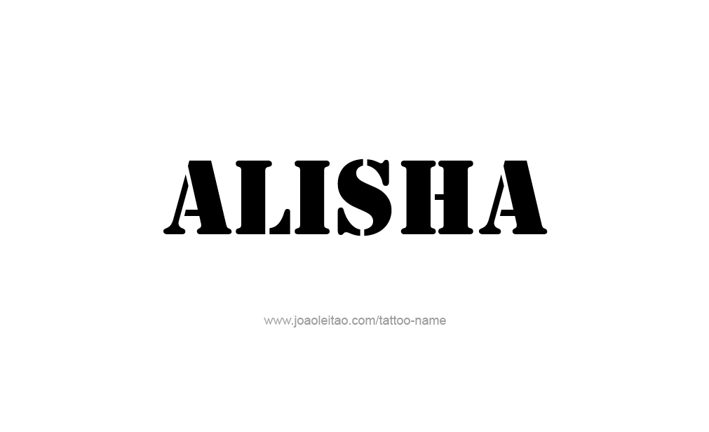 Tattoo Design  Name Alisha   