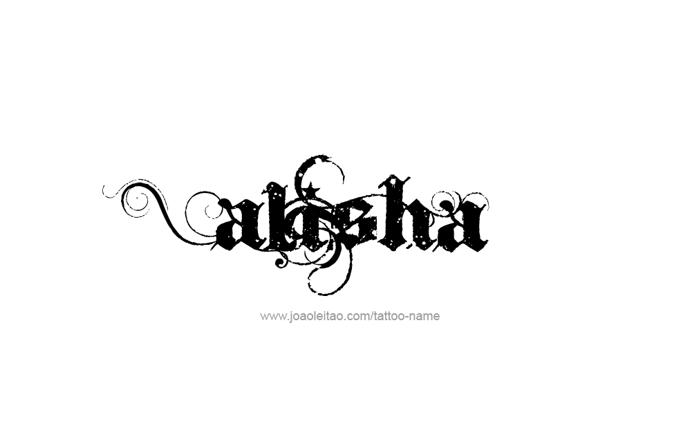 Tattoo Design  Name Alisha   