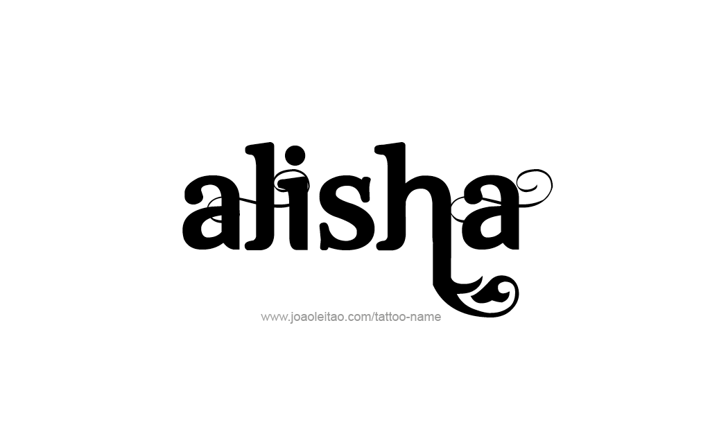 Tattoo Design  Name Alisha   