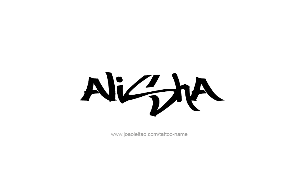 Tattoo Design  Name Alisha   