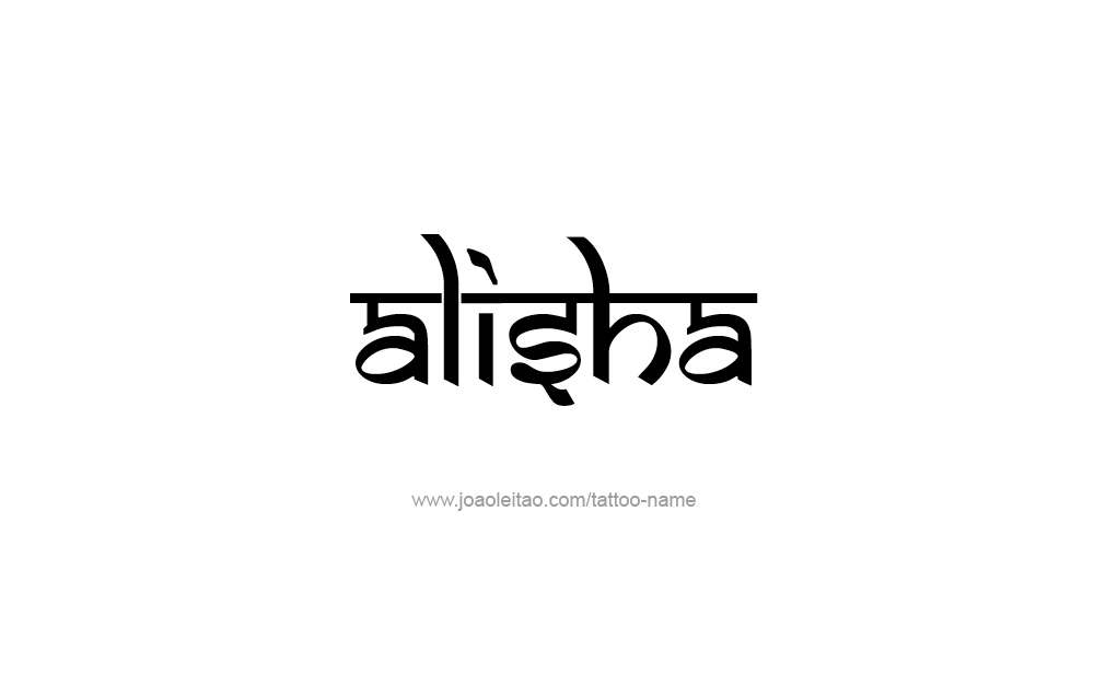 Tattoo Design  Name Alisha   