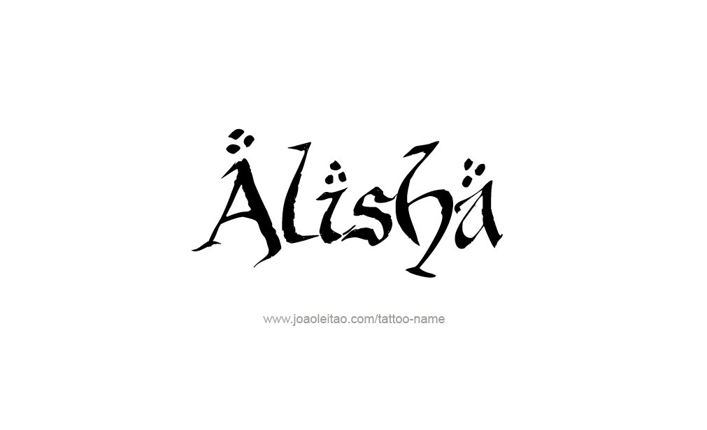 Tattoo Design  Name Alisha   