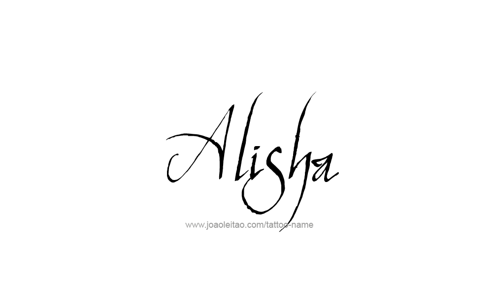 Tattoo Design  Name Alisha   