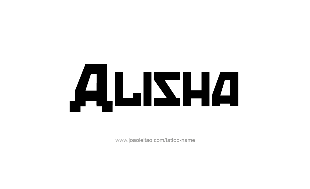 Tattoo Design  Name Alisha   