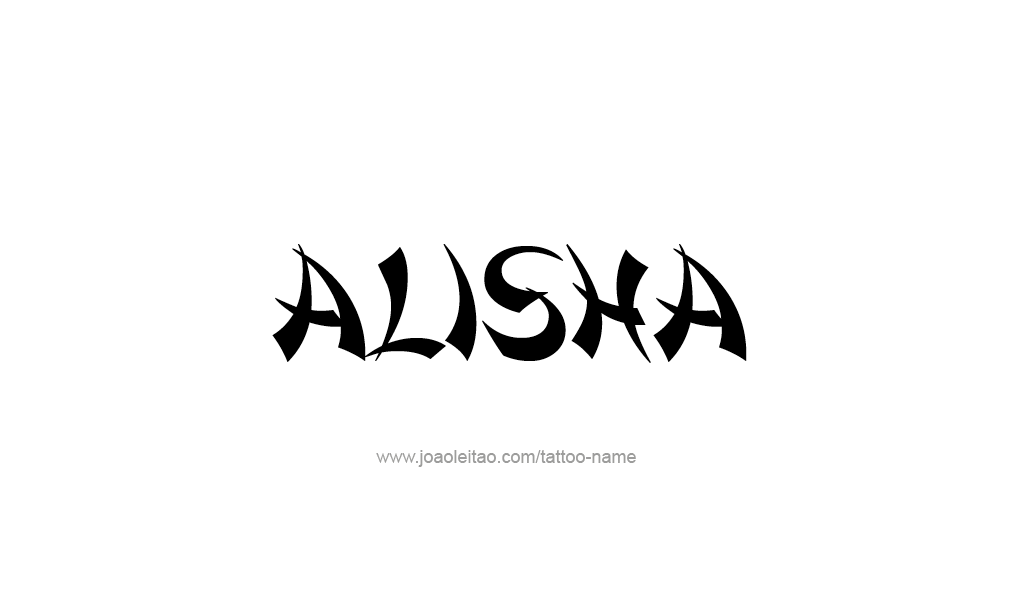 Tattoo Design  Name Alisha