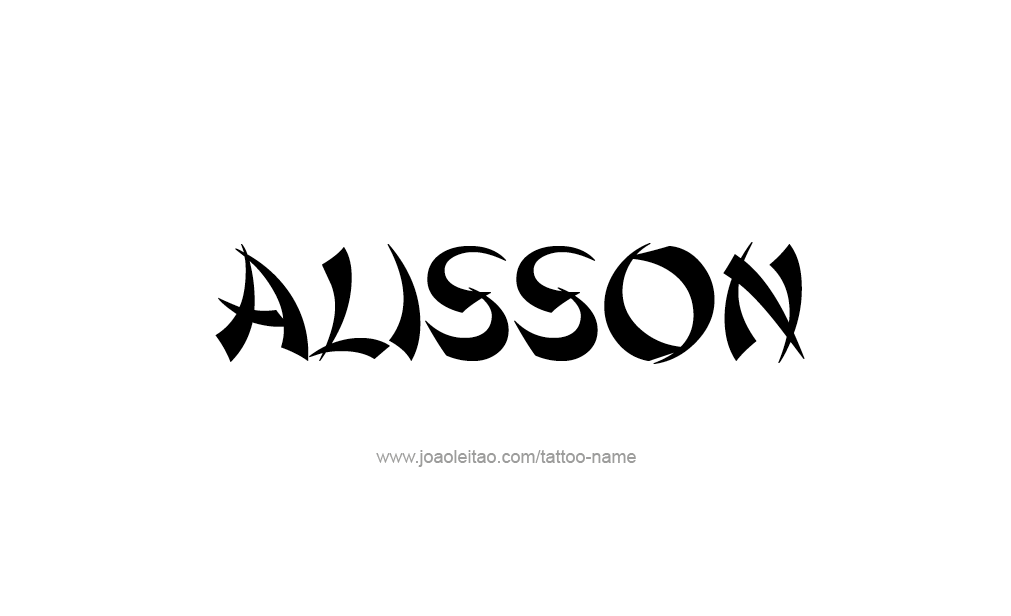 Tattoo Design  Name Alisson