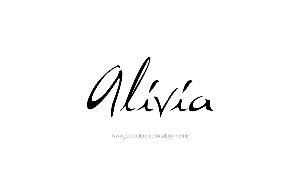 Tattoo Design  Name Alivia   