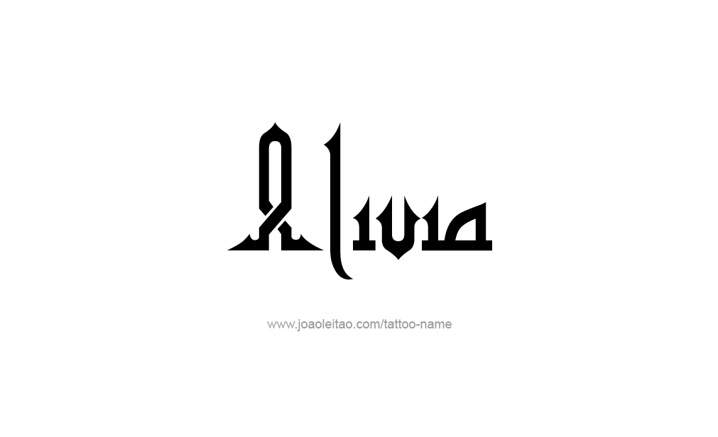 Tattoo Design  Name Alivia   