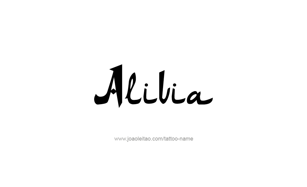 Tattoo Design  Name Alivia   