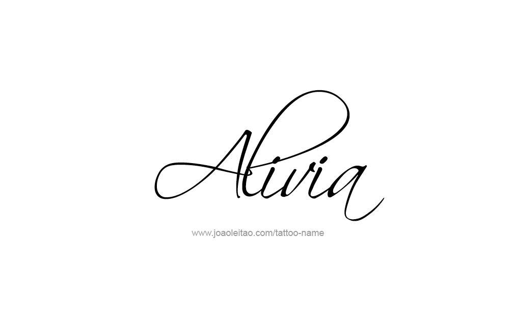 Tattoo Design  Name Alivia   