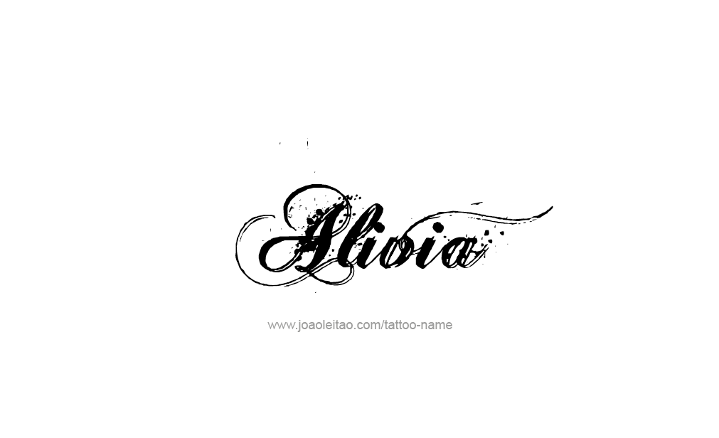 Tattoo Design  Name Alivia   