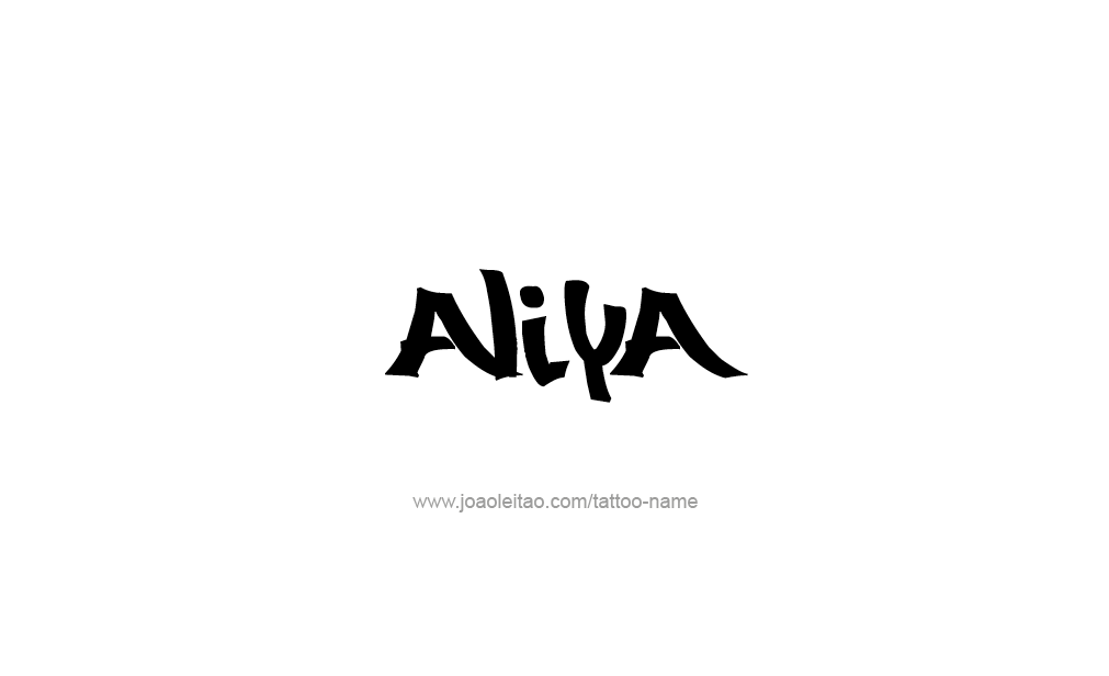 Tattoo Design  Name Aliya   