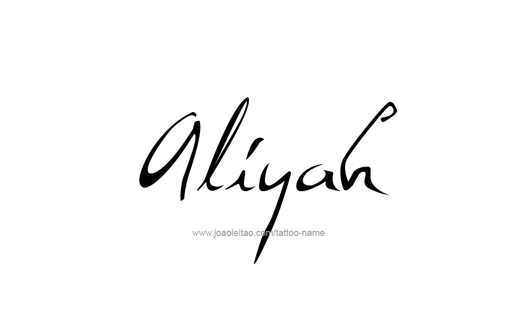 Tattoo Design  Name Aliyah   