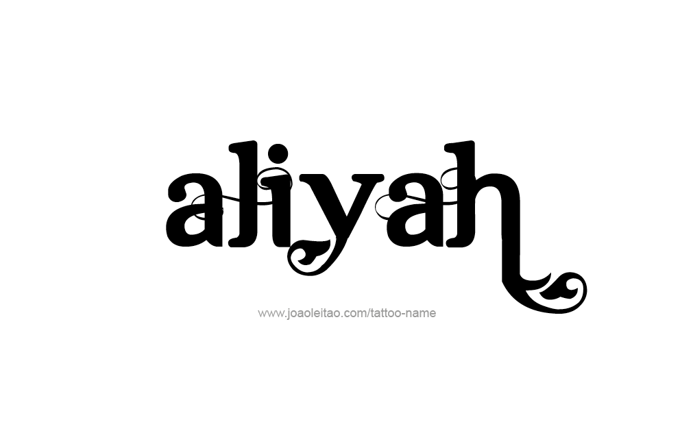 Tattoo Design  Name Aliyah   