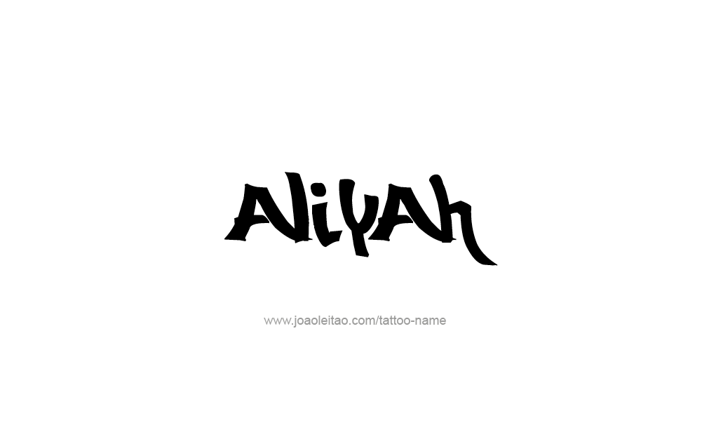 Tattoo Design  Name Aliyah   