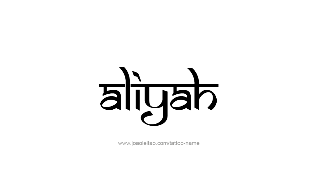 Tattoo Design  Name Aliyah   