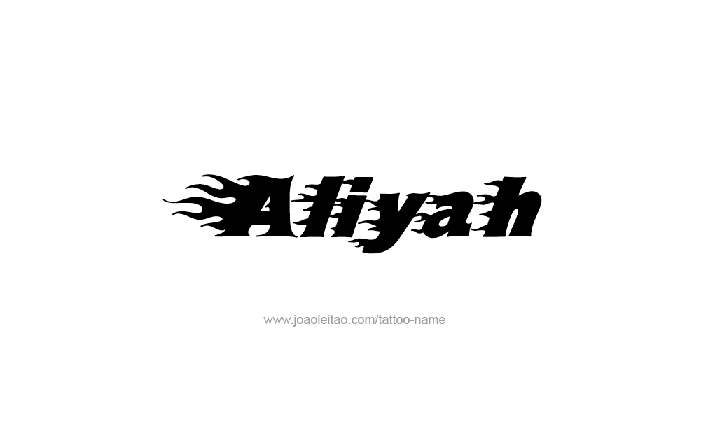 Tattoo Design  Name Aliyah   