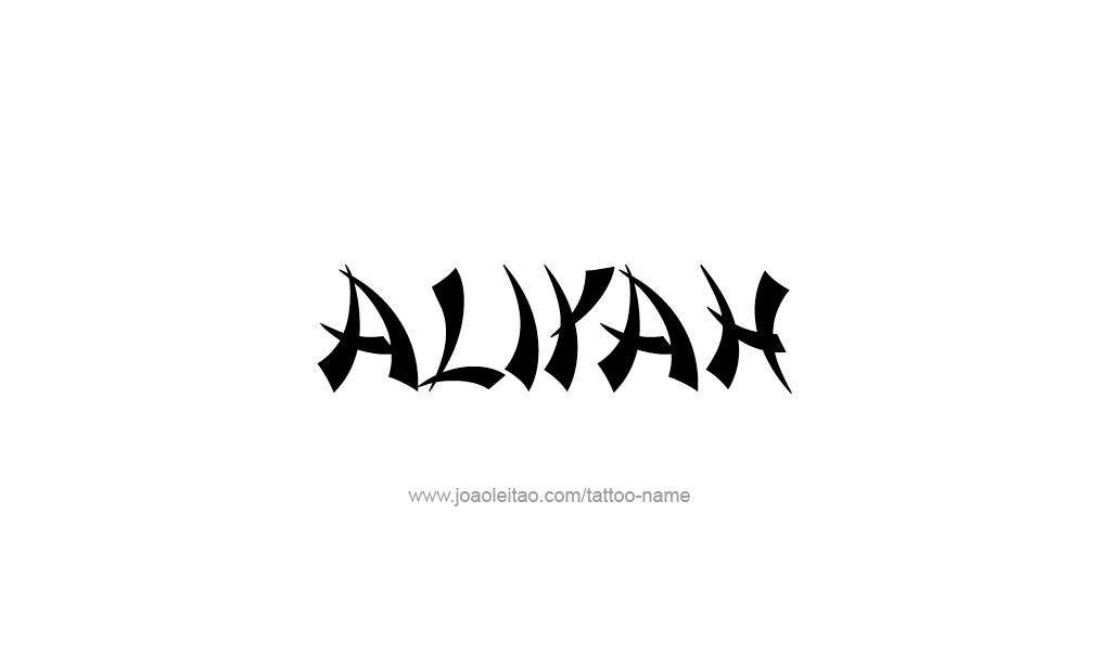 Tattoo Design  Name Aliyah