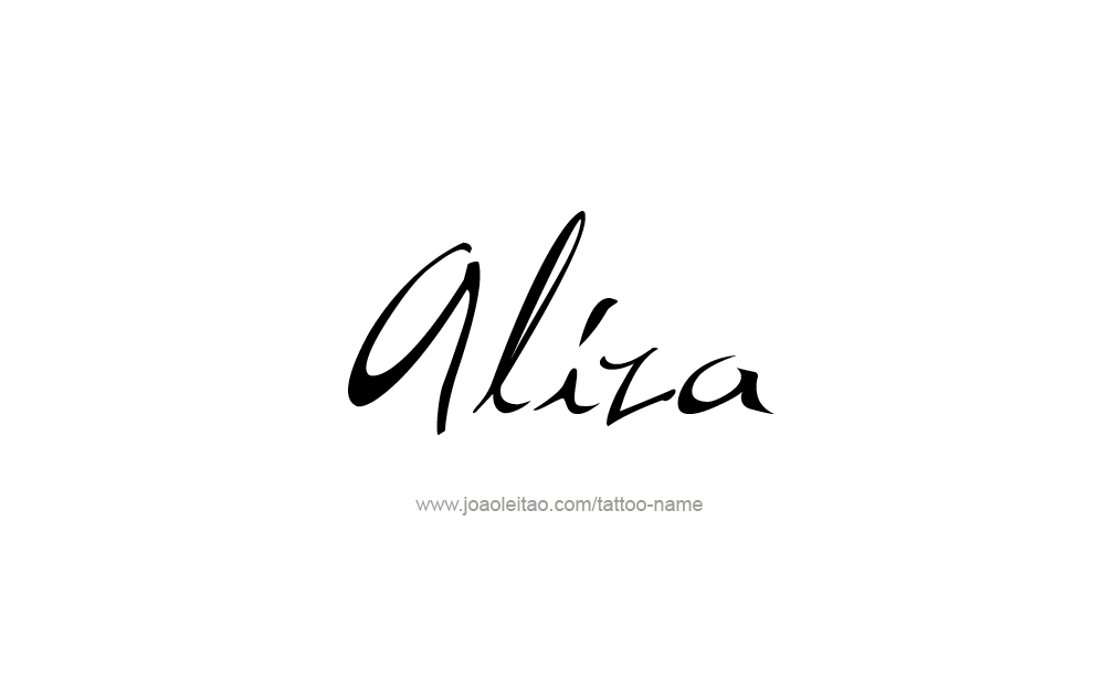 Tattoo Design  Name Aliza   