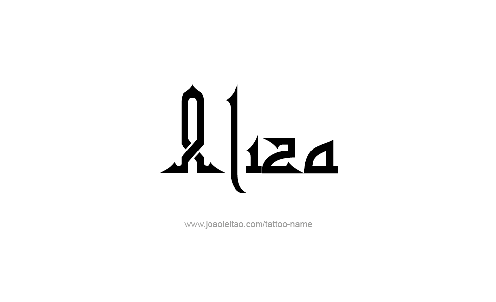 Tattoo Design  Name Aliza   