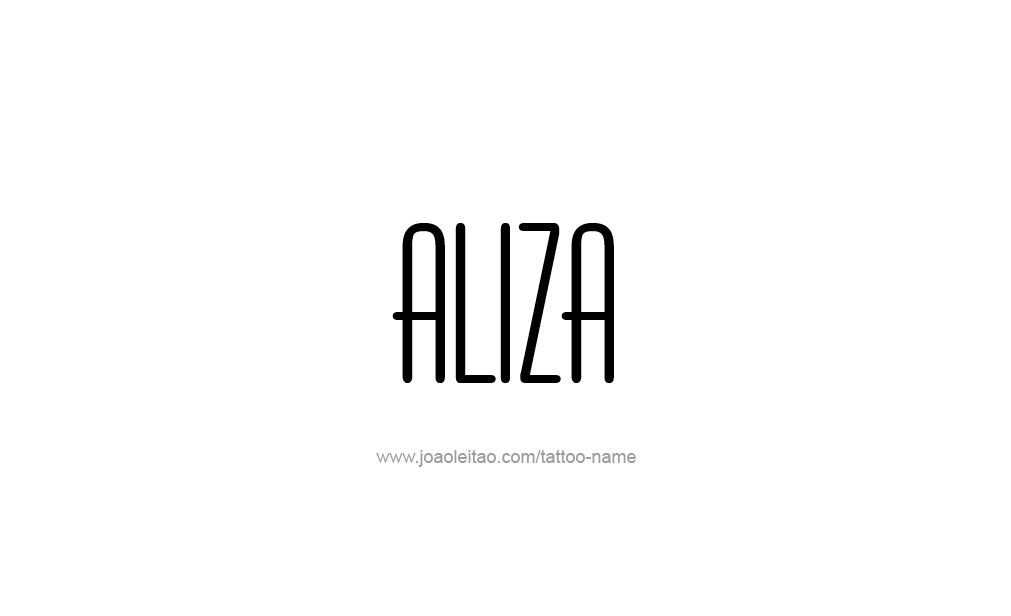 Tattoo Design  Name Aliza   