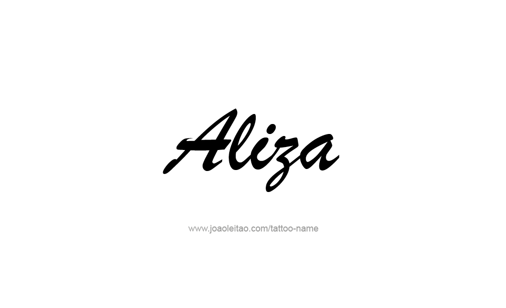 Tattoo Design  Name Aliza   