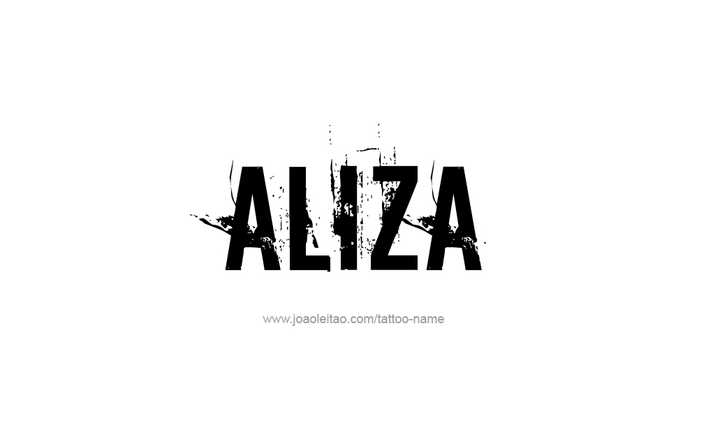 Tattoo Design  Name Aliza   