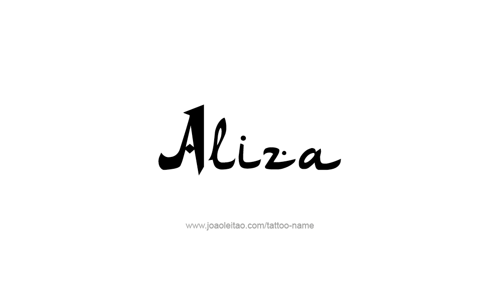 Tattoo Design  Name Aliza   