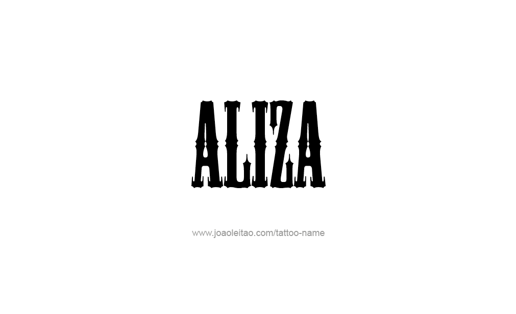 Tattoo Design  Name Aliza   