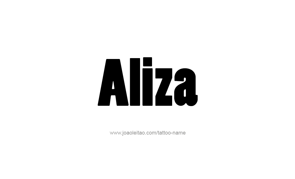 Tattoo Design  Name Aliza   