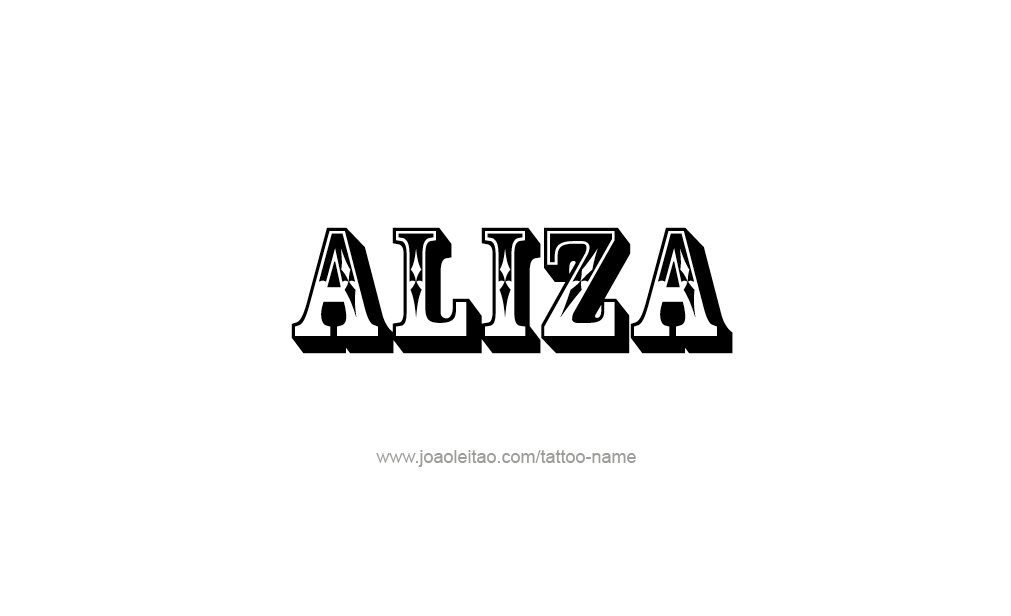 Tattoo Design  Name Aliza   