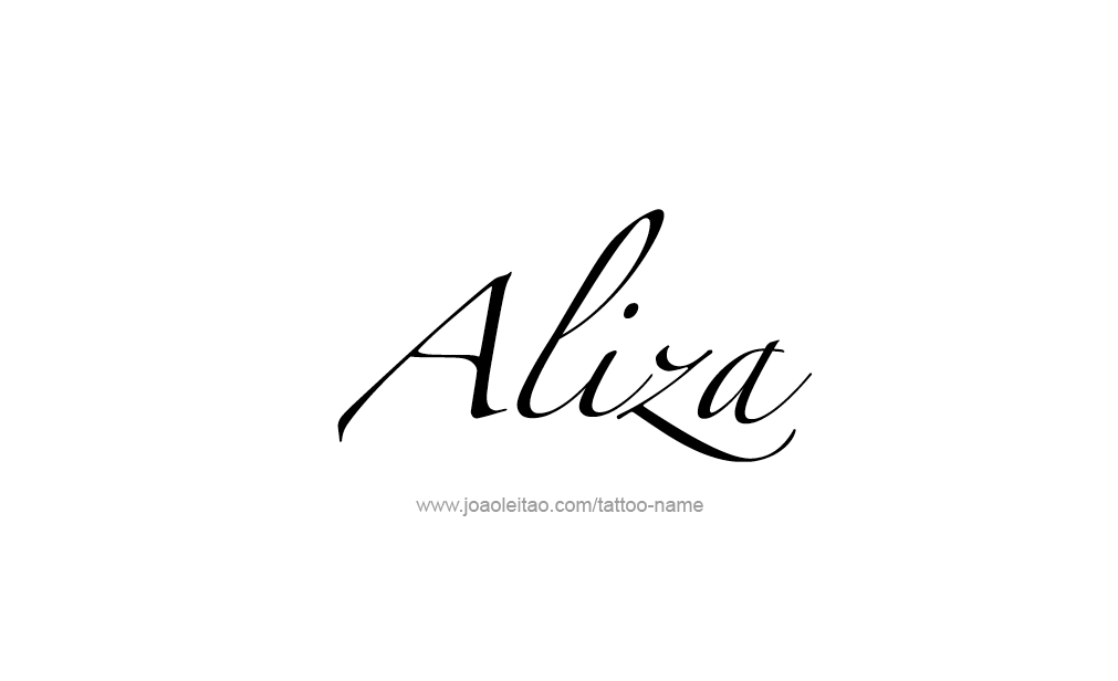 Tattoo Design  Name Aliza   