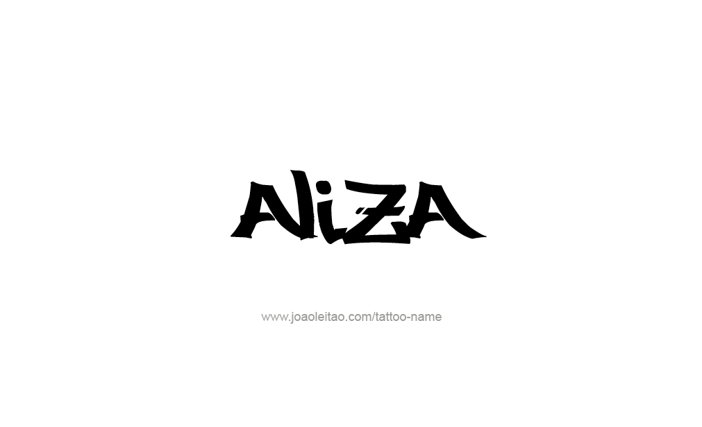 Tattoo Design  Name Aliza   