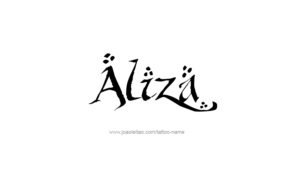 Tattoo Design  Name Aliza   