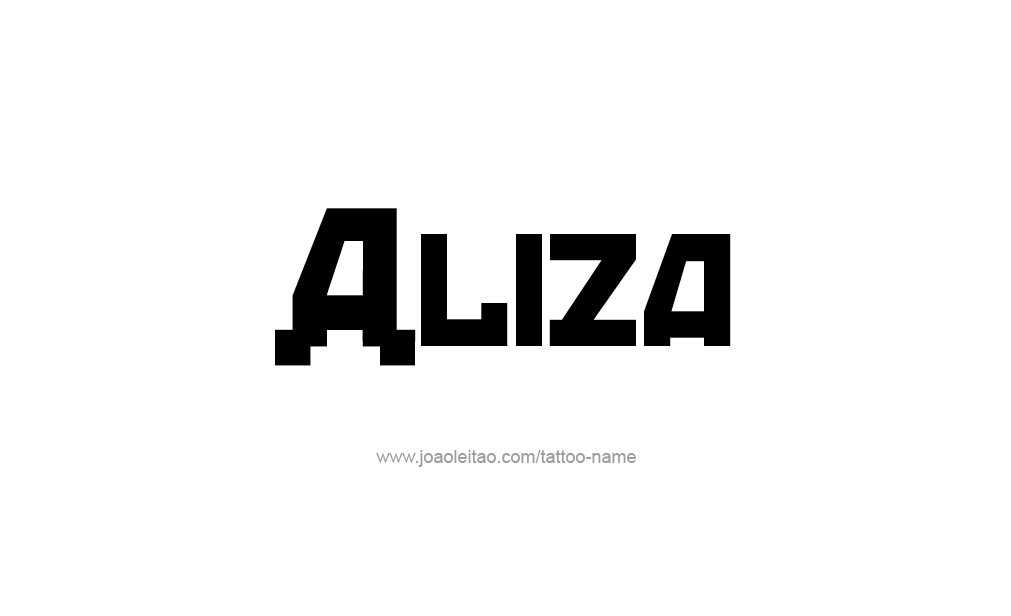 Tattoo Design  Name Aliza   