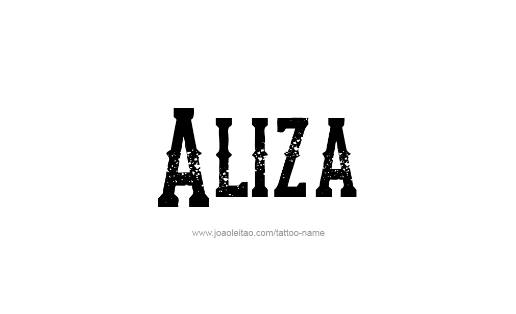 Tattoo Design  Name Aliza   