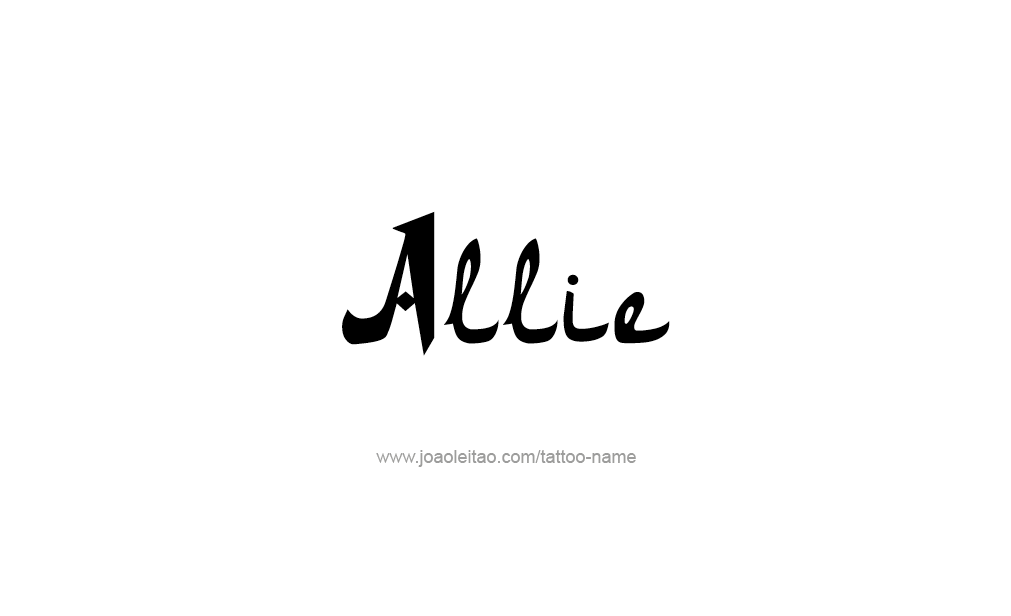 Tattoo Design  Name Allie   