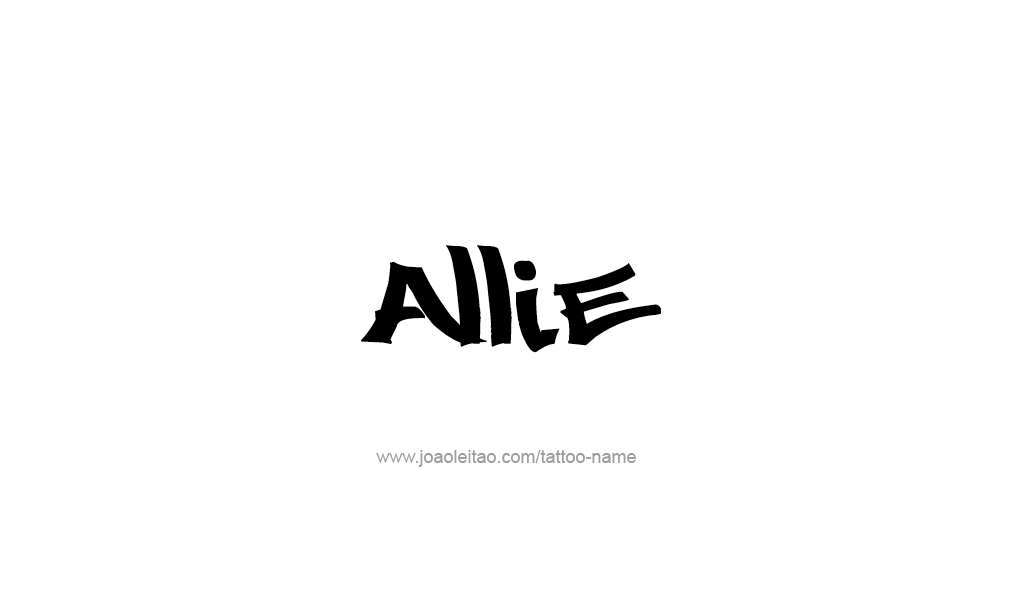 Tattoo Design  Name Allie   