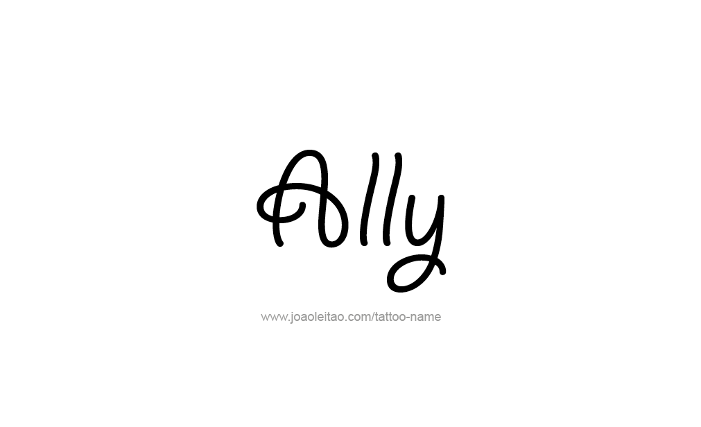 Tattoo Design  Name Ally   