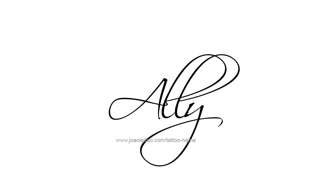 Tattoo Design  Name Ally   