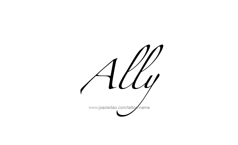 Tattoo Design  Name Ally   