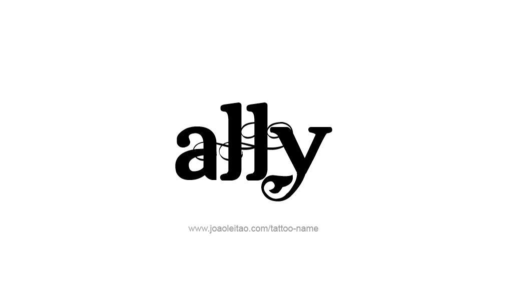 Tattoo Design  Name Ally   