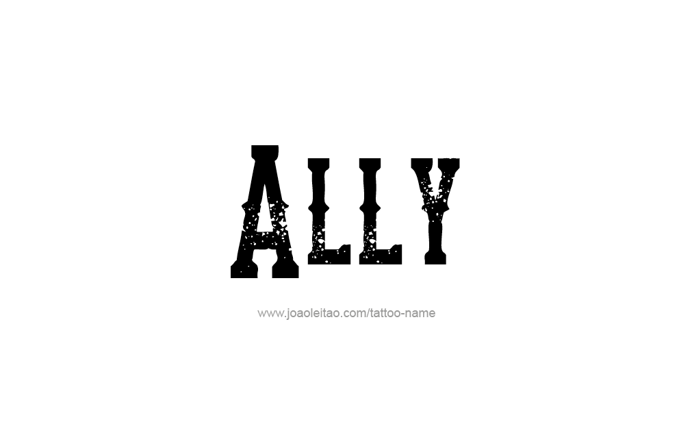 Tattoo Design  Name Ally   