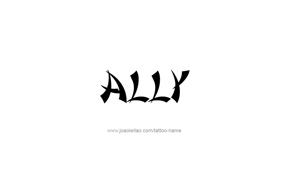 Tattoo Design  Name Ally