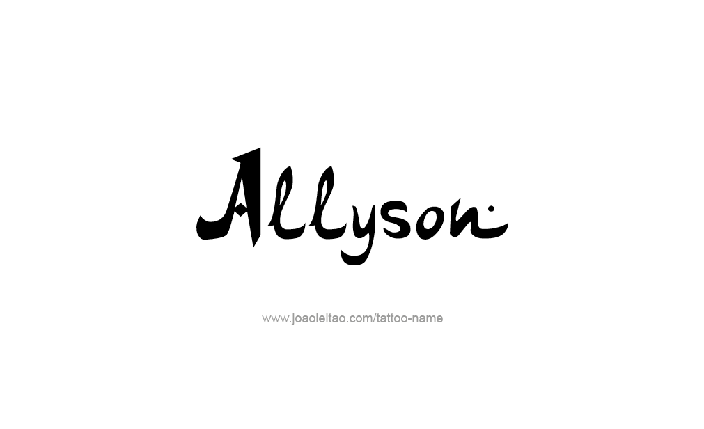 Tattoo Design  Name Allyson   