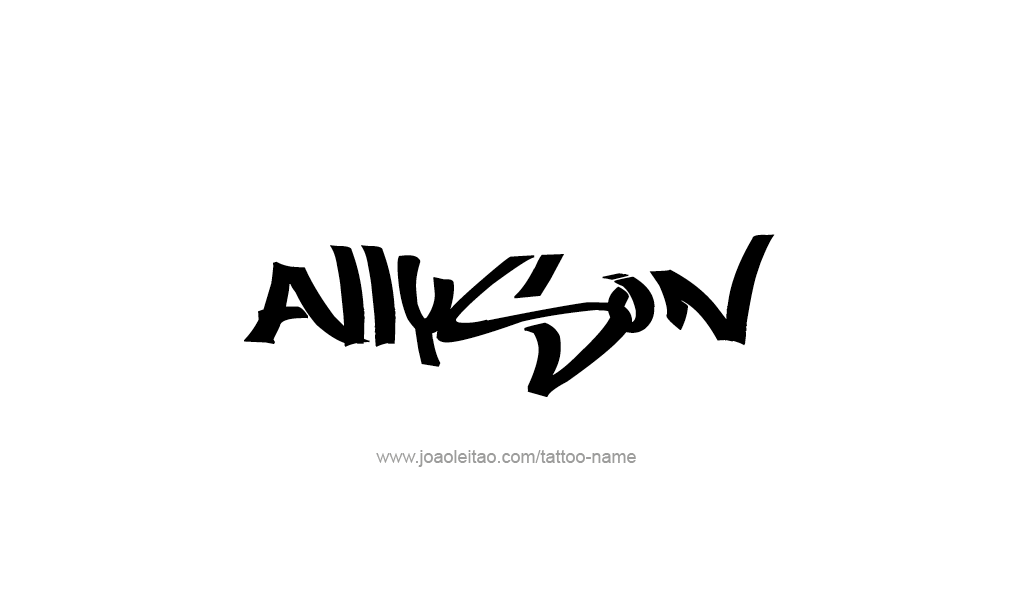 Tattoo Design  Name Allyson   