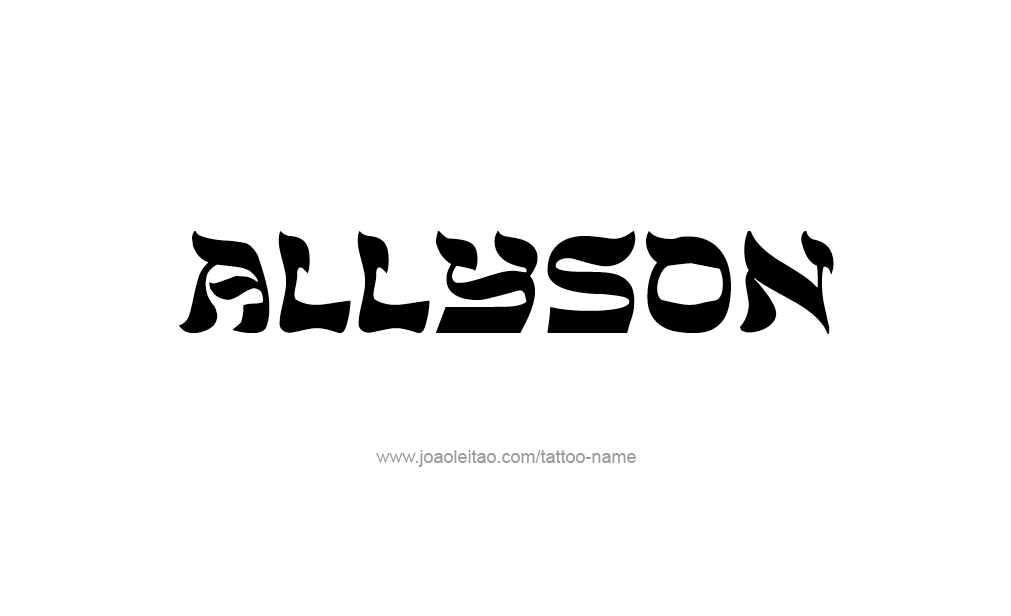 Tattoo Design  Name Allyson   