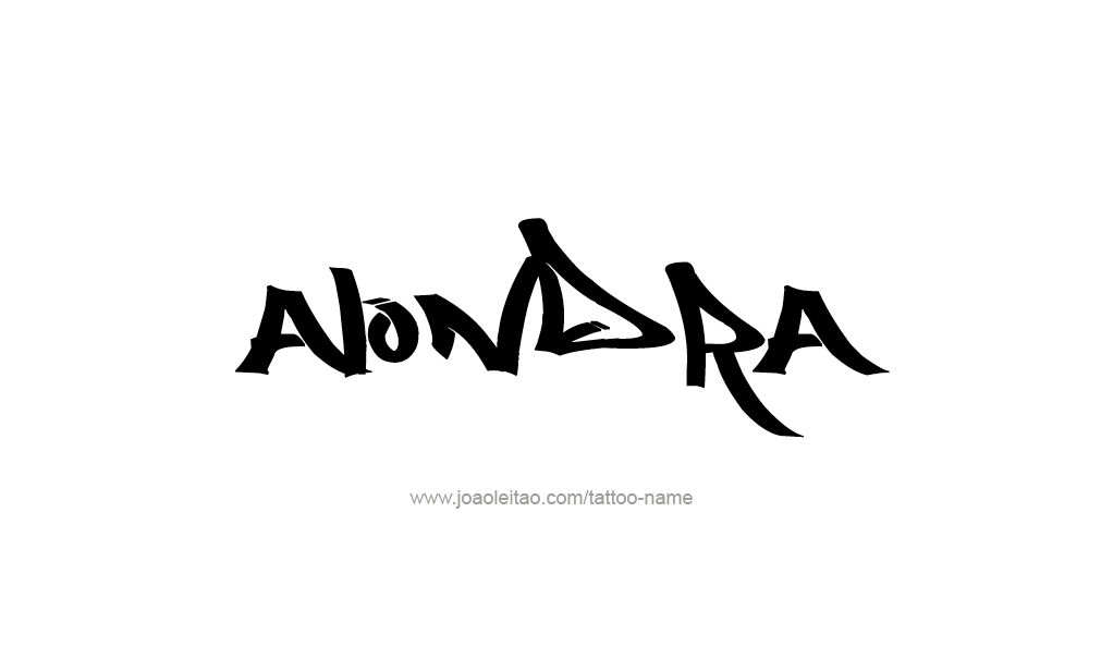 Tattoo Design  Name Alondra   